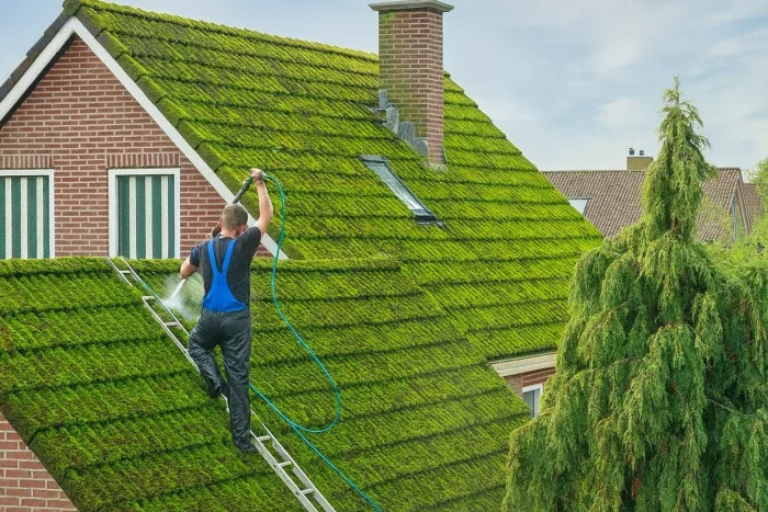 Limpieza de musgo en tejados en Palma 07013 y mantenimiento de canalones
